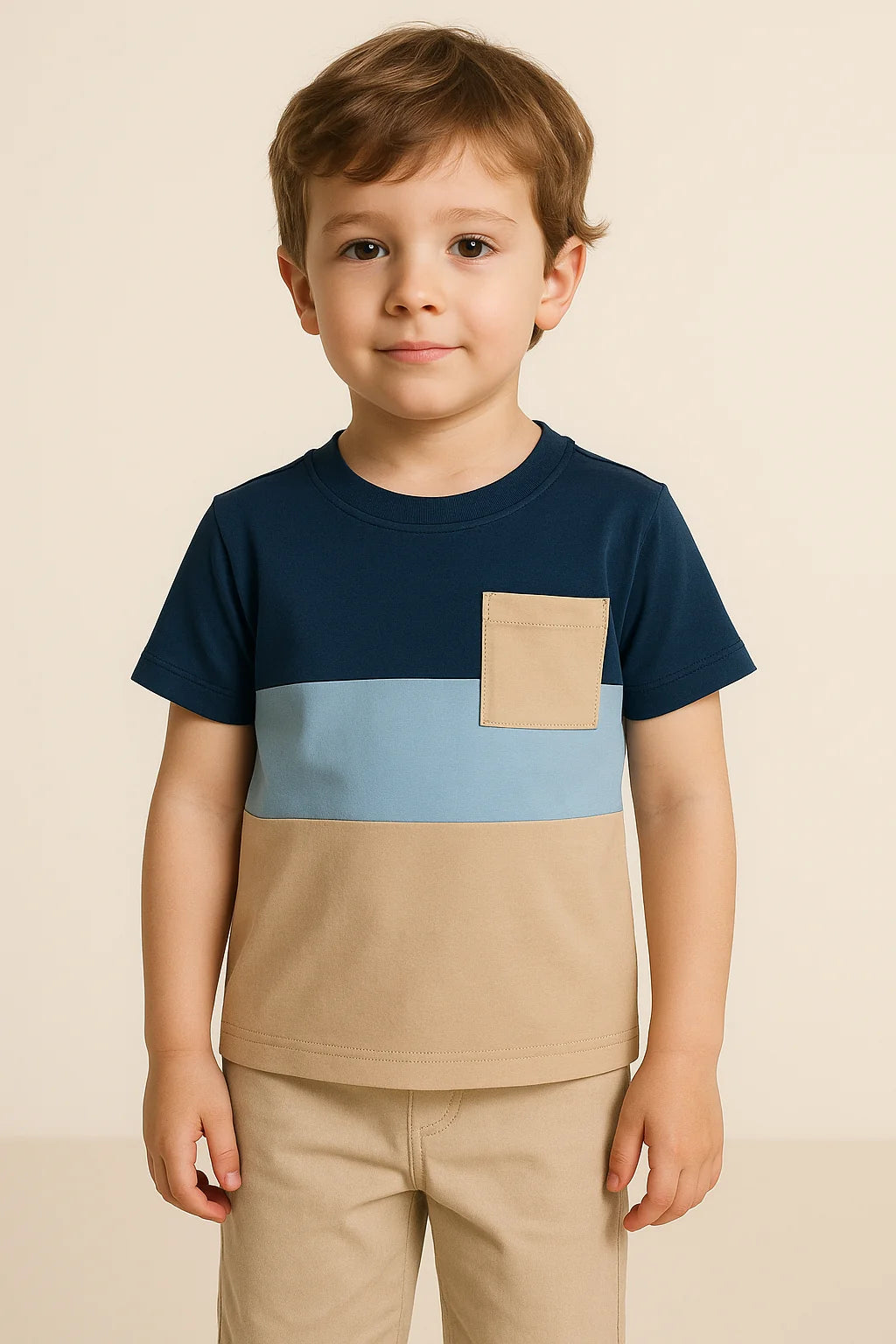 Boys Multi Color T-shirt
