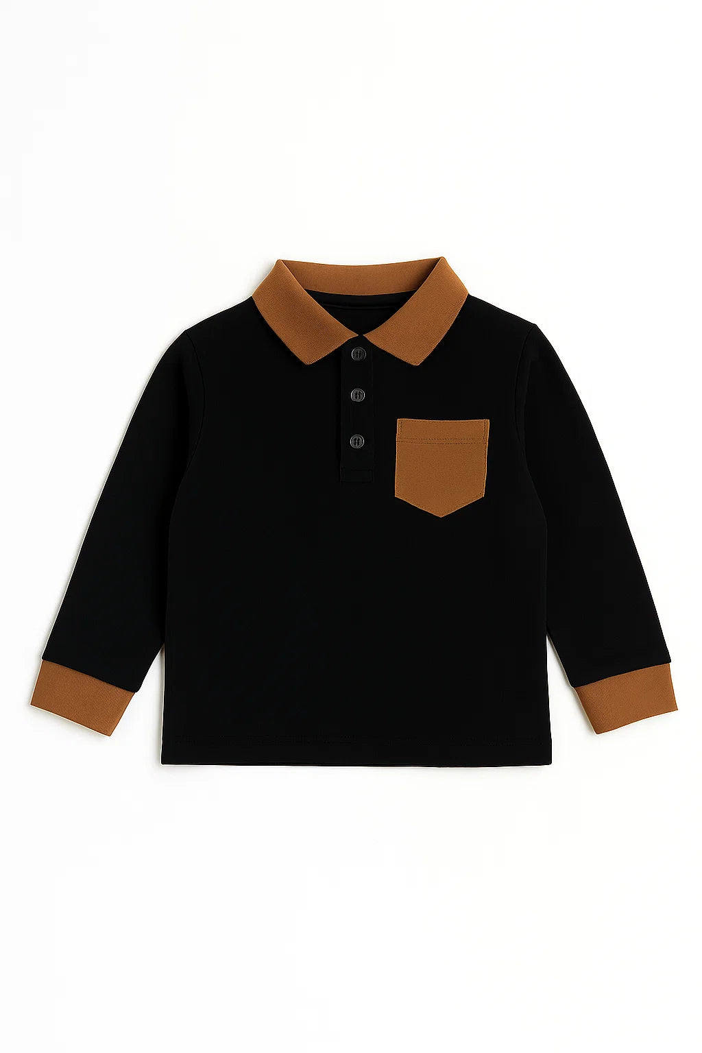 Boys Long Sleeve Pocket Polo