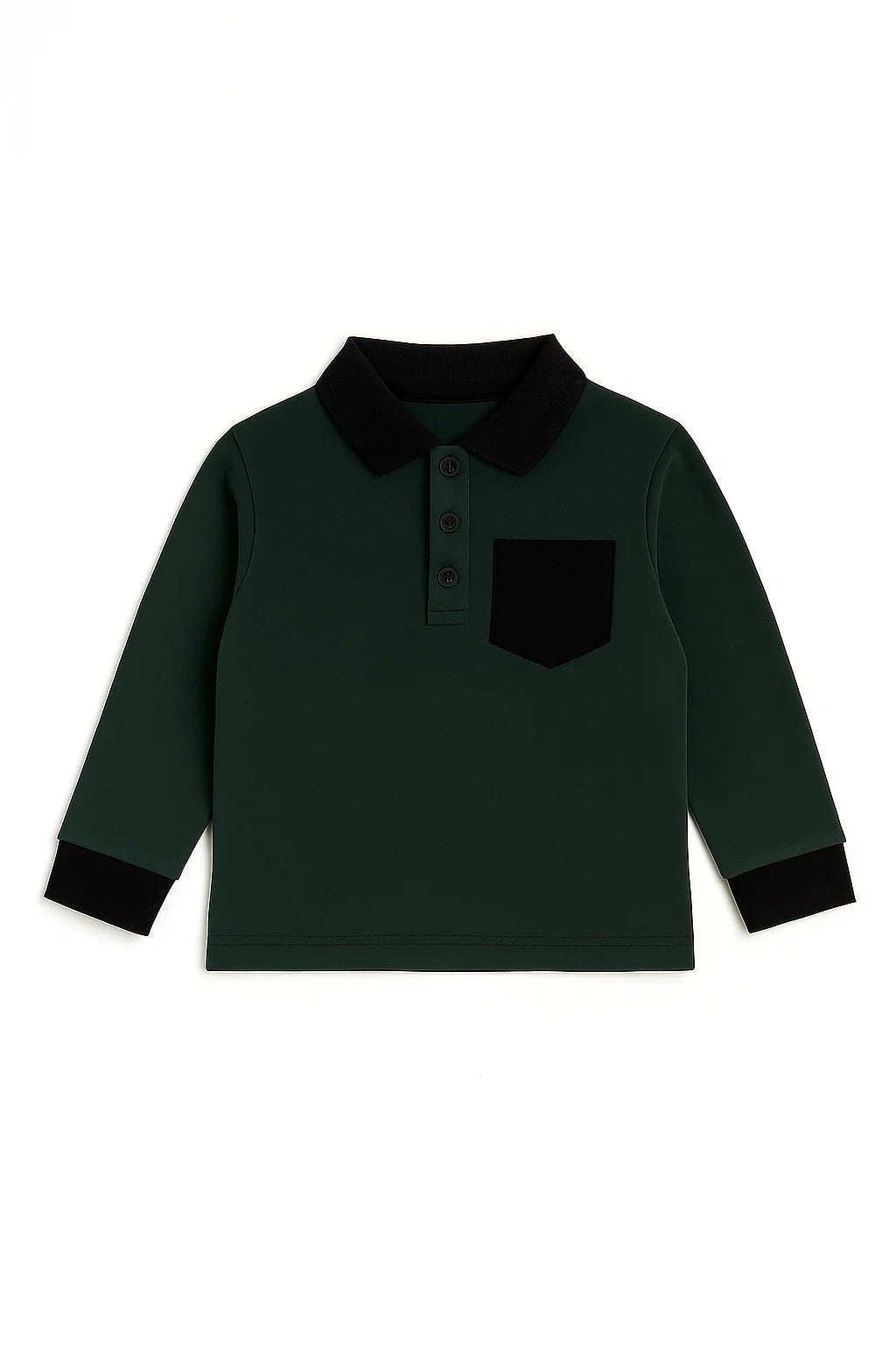 Boys Long Sleeve Pocket Polo