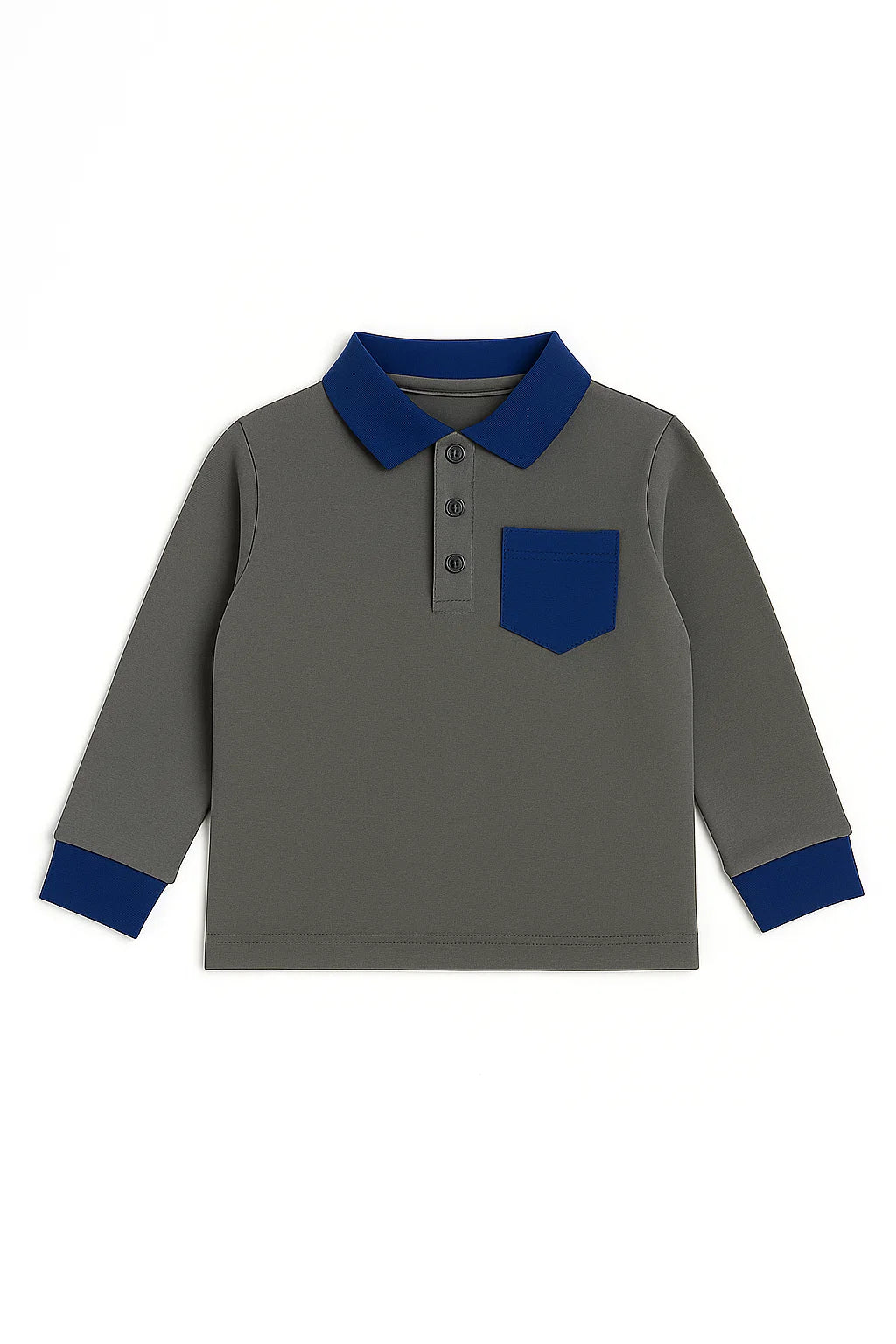 Boys Long Sleeve Pocket Polo