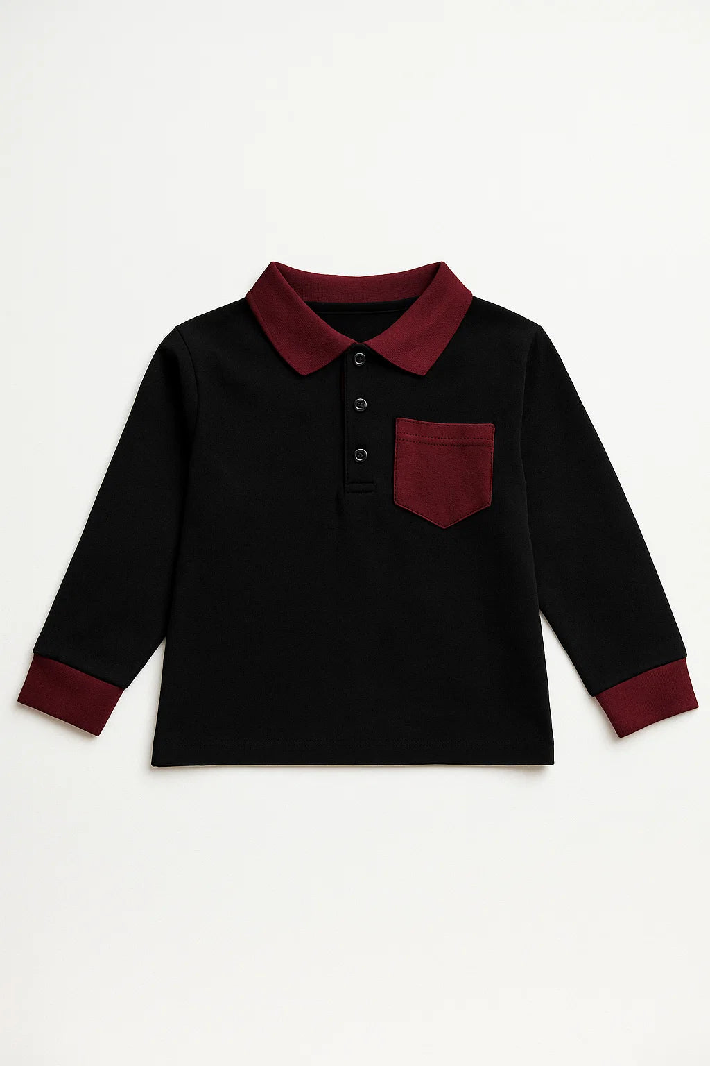 Boys Long Sleeve Pocket Polo