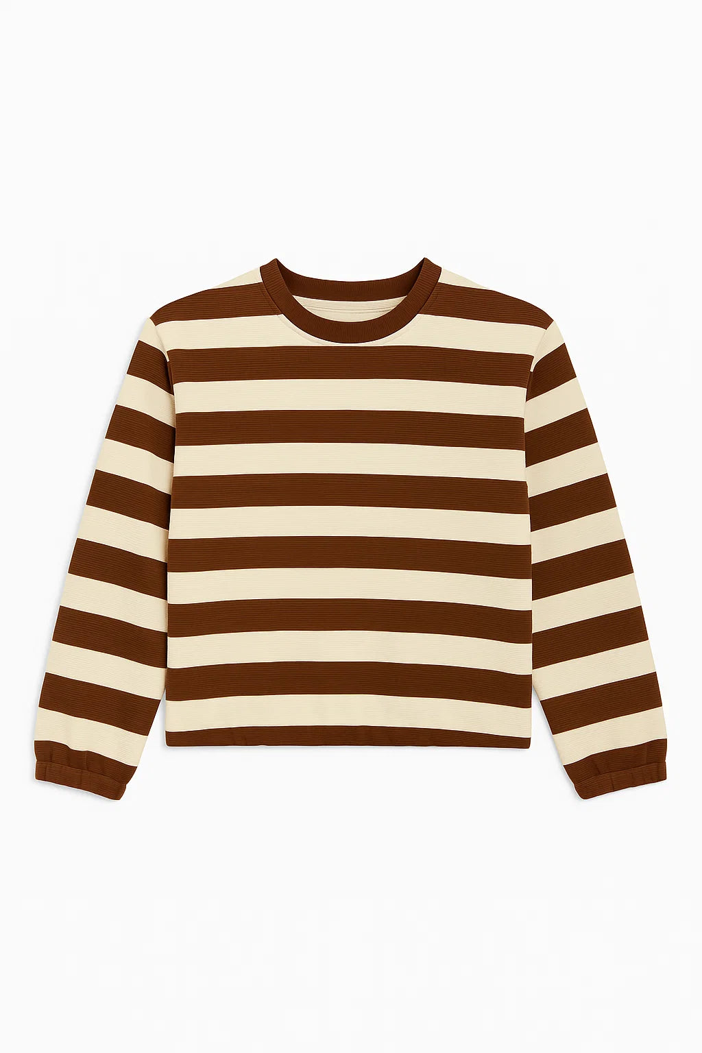 Girls Striped Crew