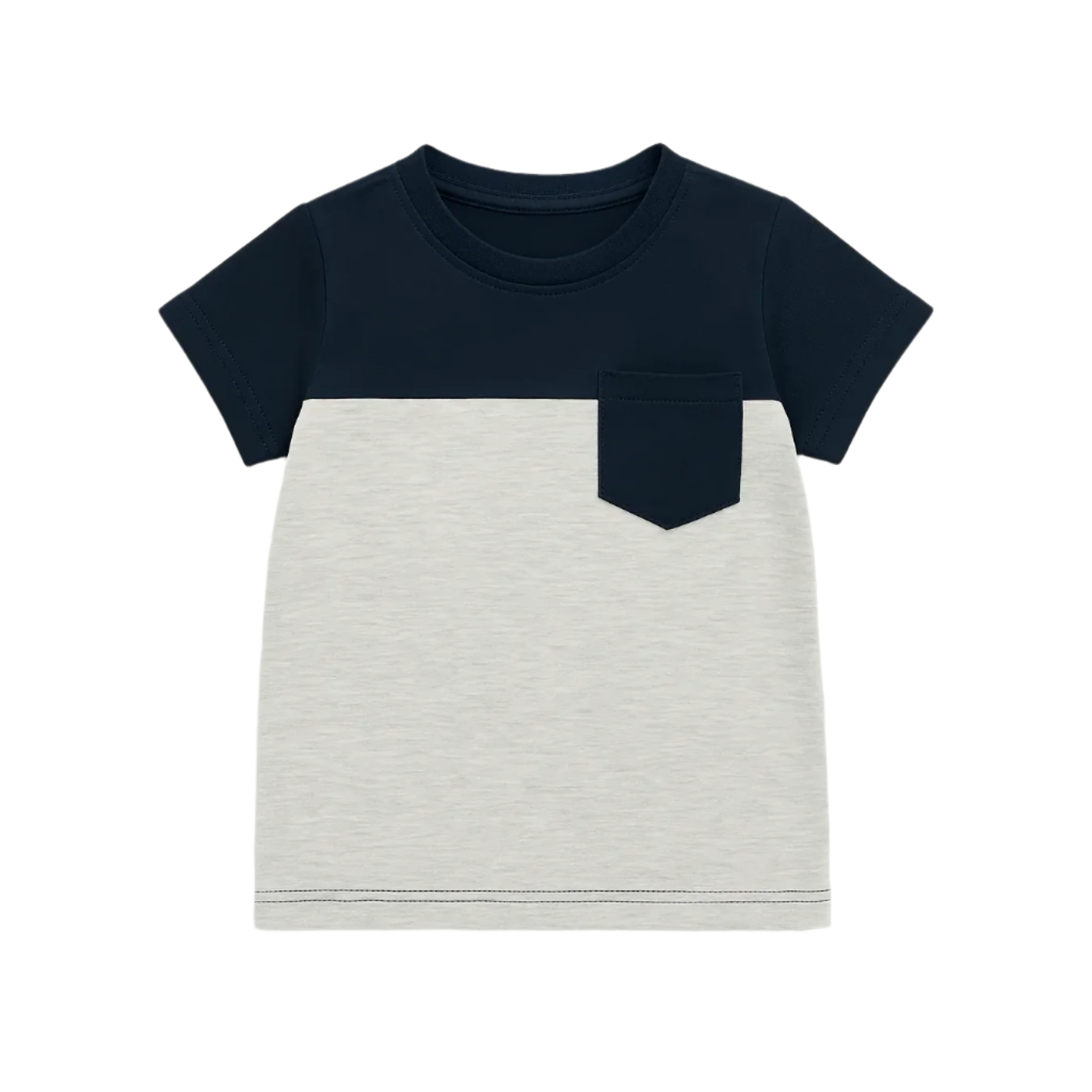 Boys Two-Tone Pocket T-Shirt