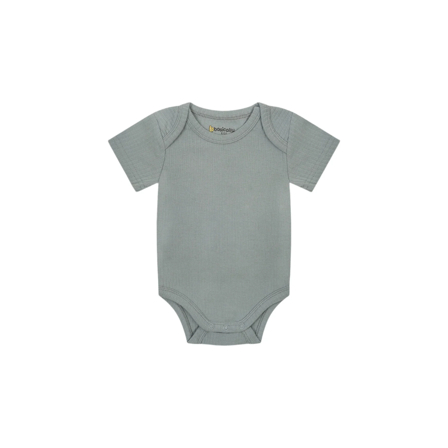Ribbed Short Sleeve Baby Onesie