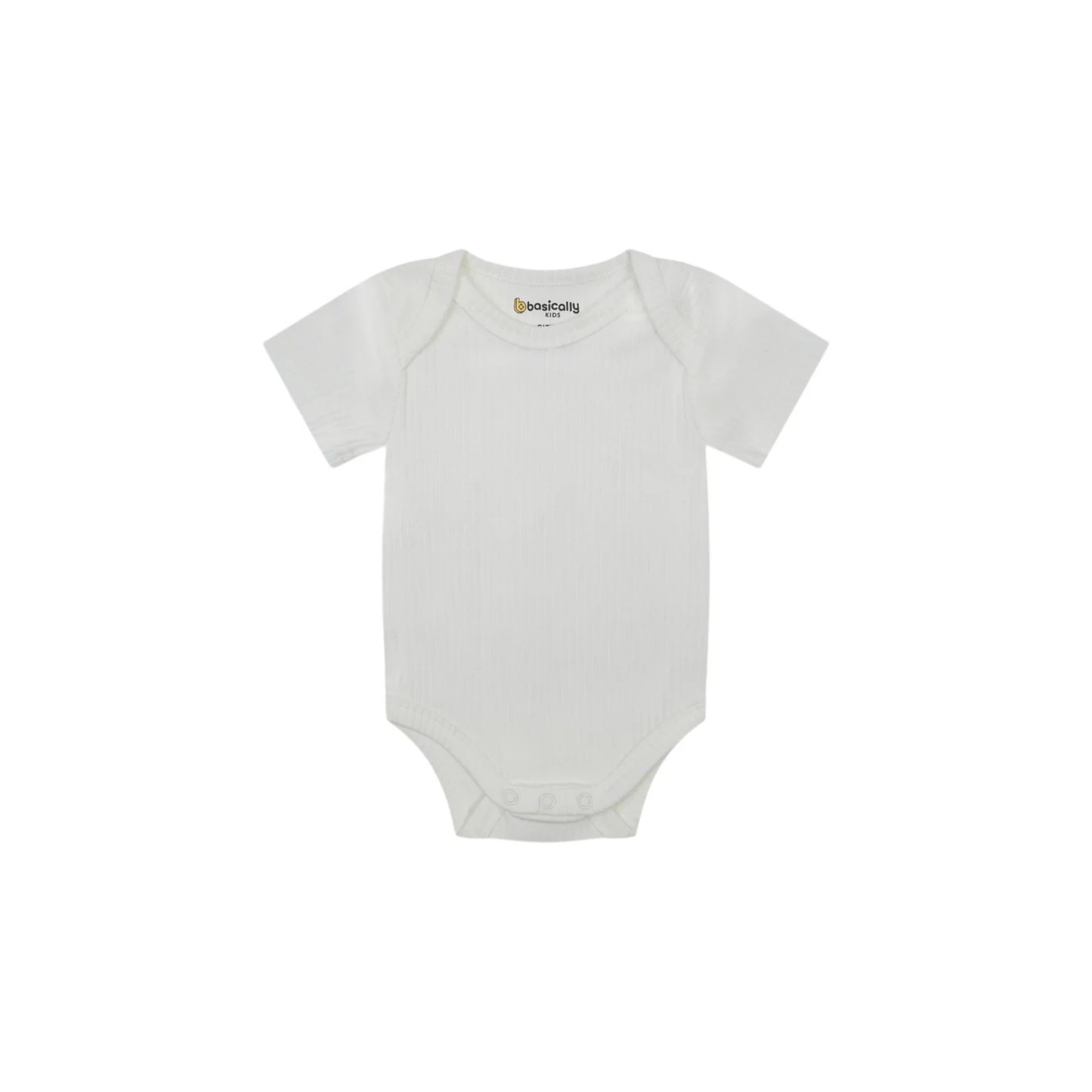 Ribbed Short Sleeve Baby Onesie