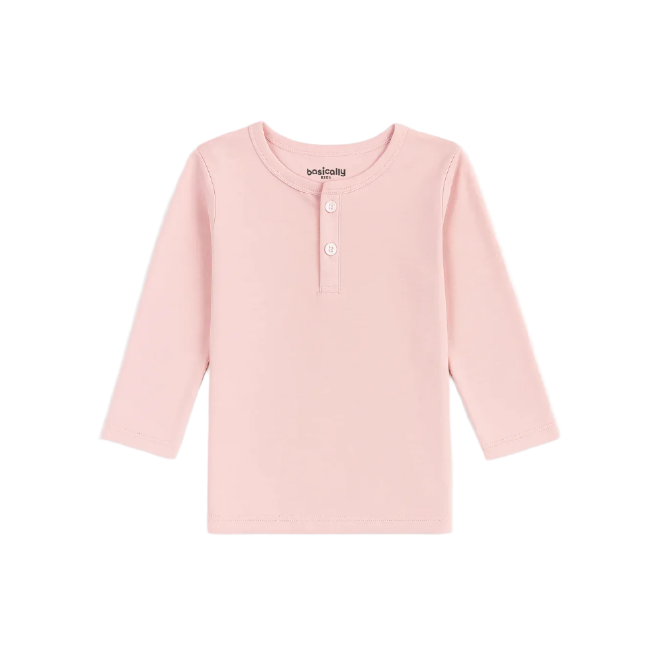 Girls 3/4 Sleeve Henley