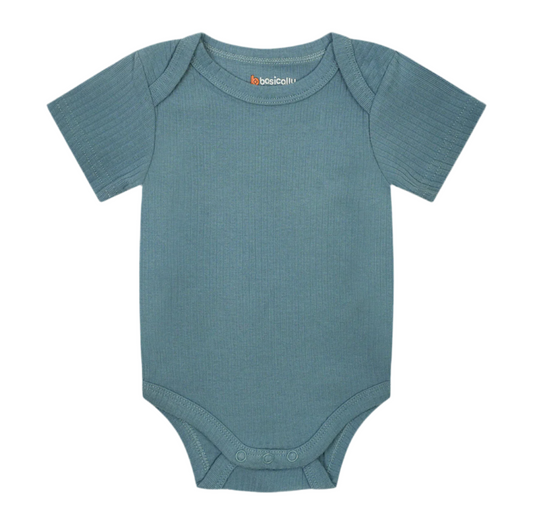 Ribbed Short Sleeve Onesie