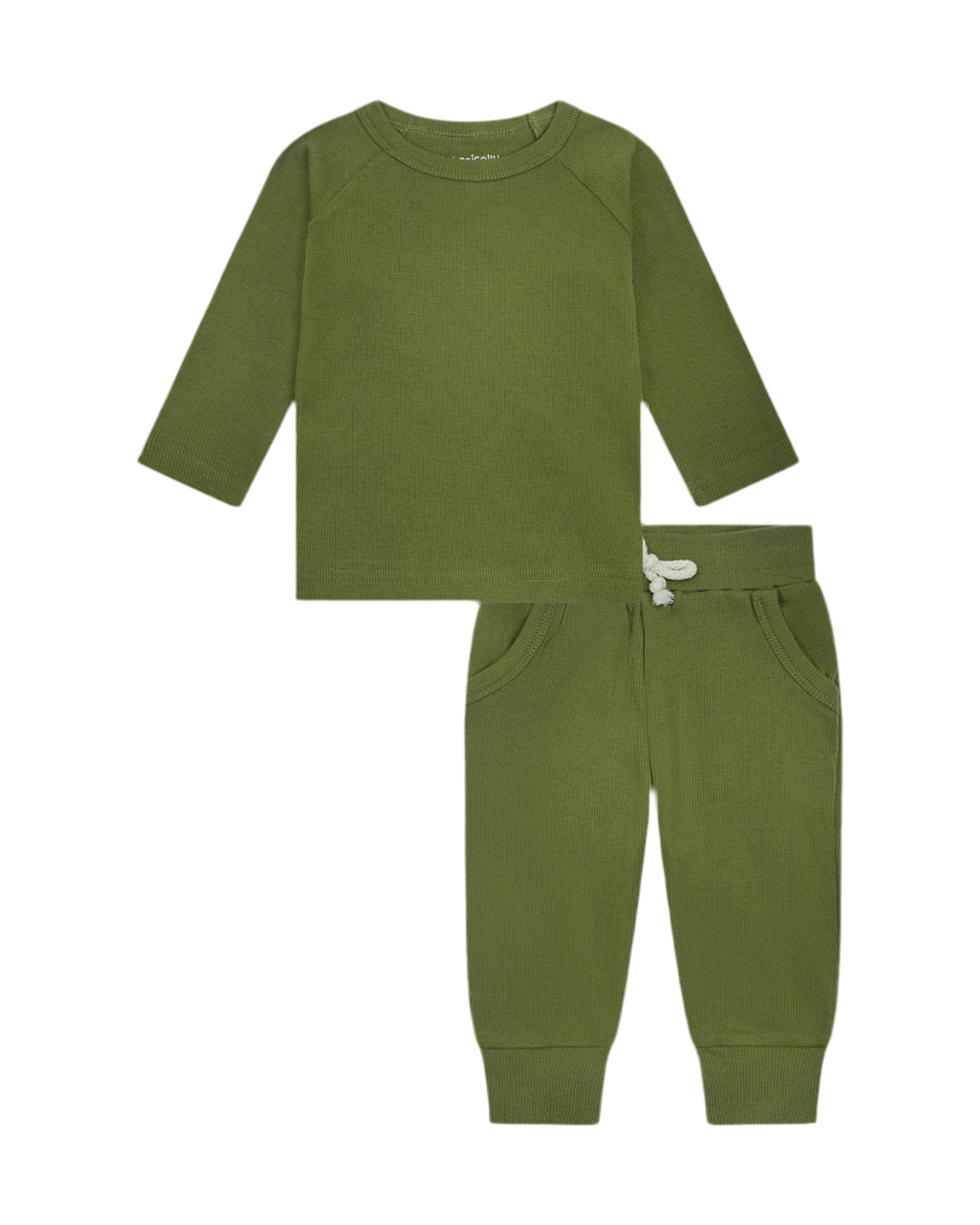 Ribbed Pajama Set
