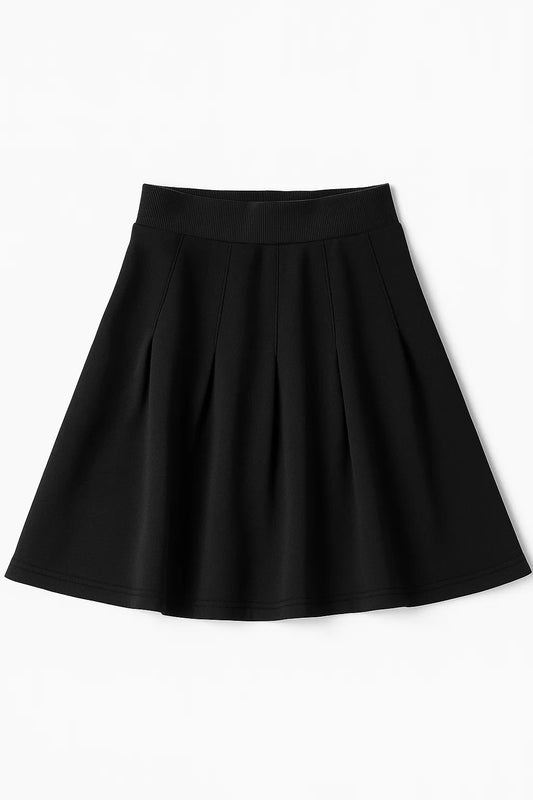 Pleated Sweat Skirt