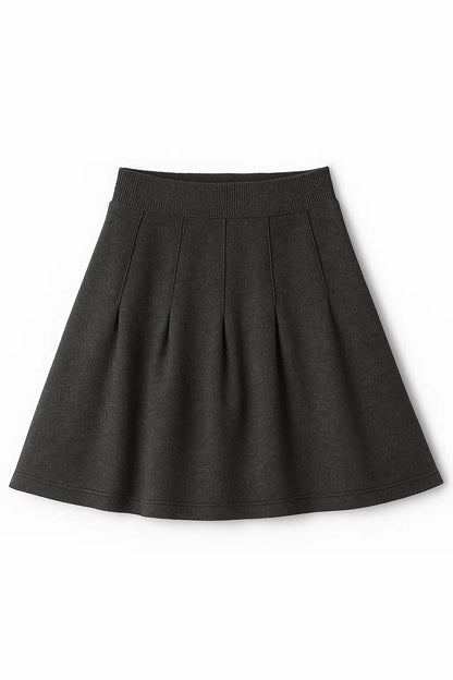 Pleated Sweat Skirt