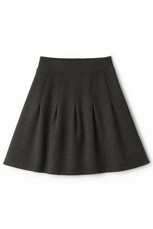 Pleated Sweat Skirt