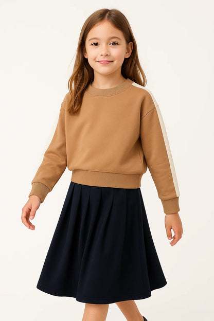 Girls Crew Sweatshirt Top