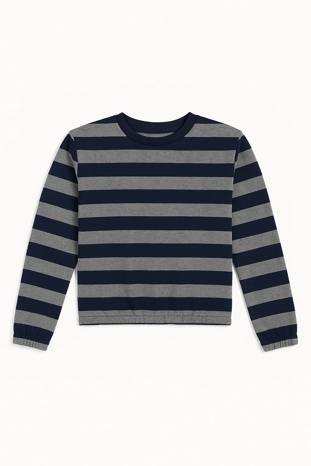 Girls Striped Crew