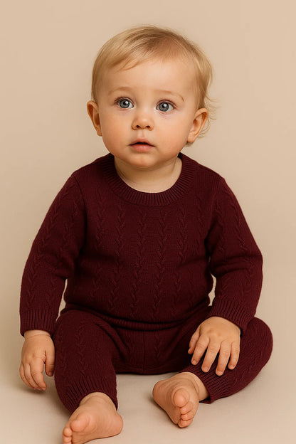 Baby Cable Knit set