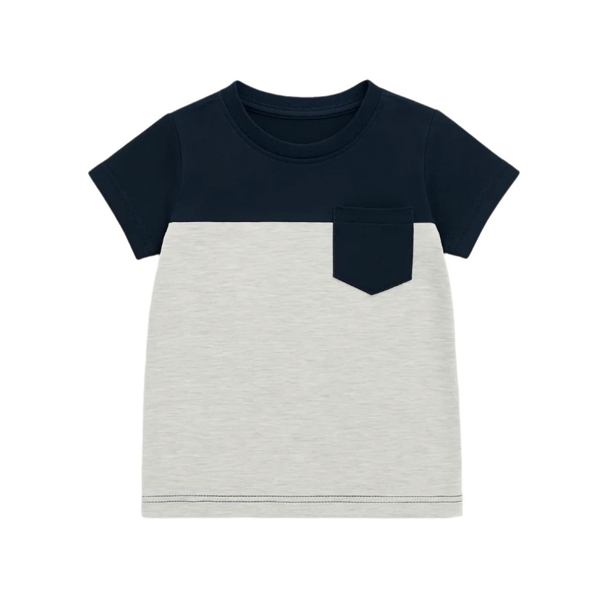 Boys Two-Tone Pocket T-Shirt