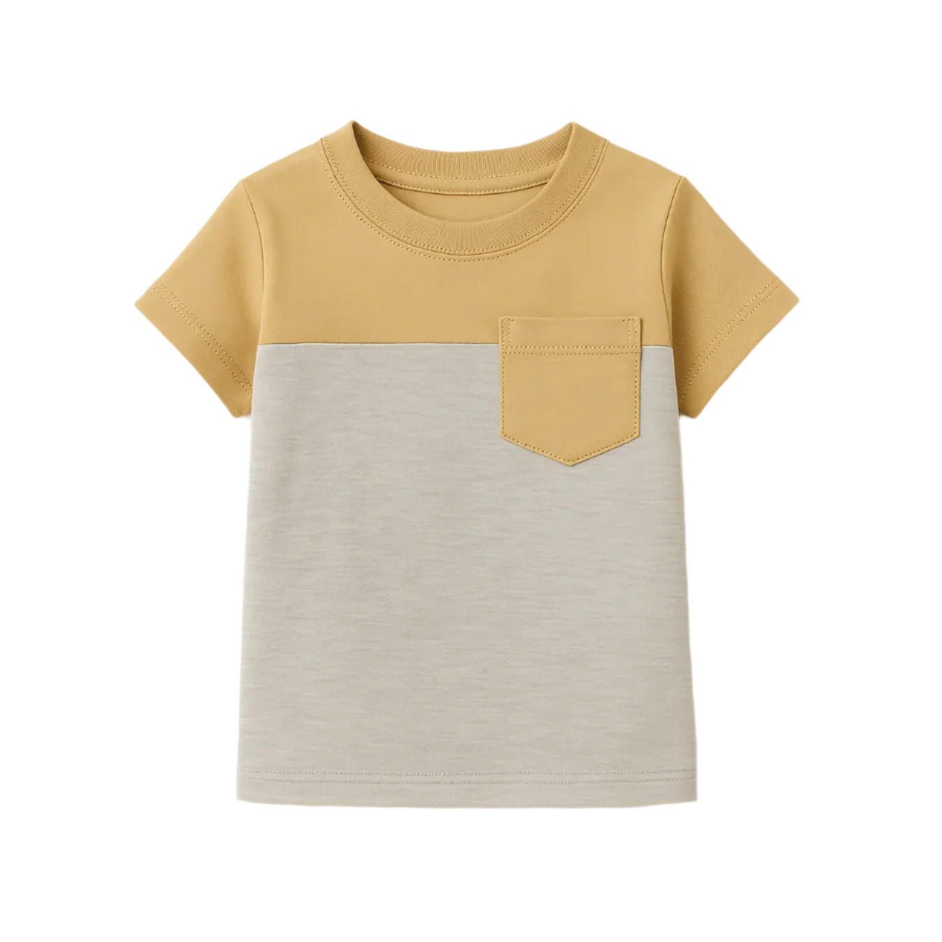 Boys Two-Tone Pocket T-Shirt