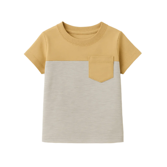 Boys Two-Tone Pocket T-Shirt