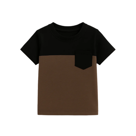 Boys Two-Tone Pocket T-Shirt