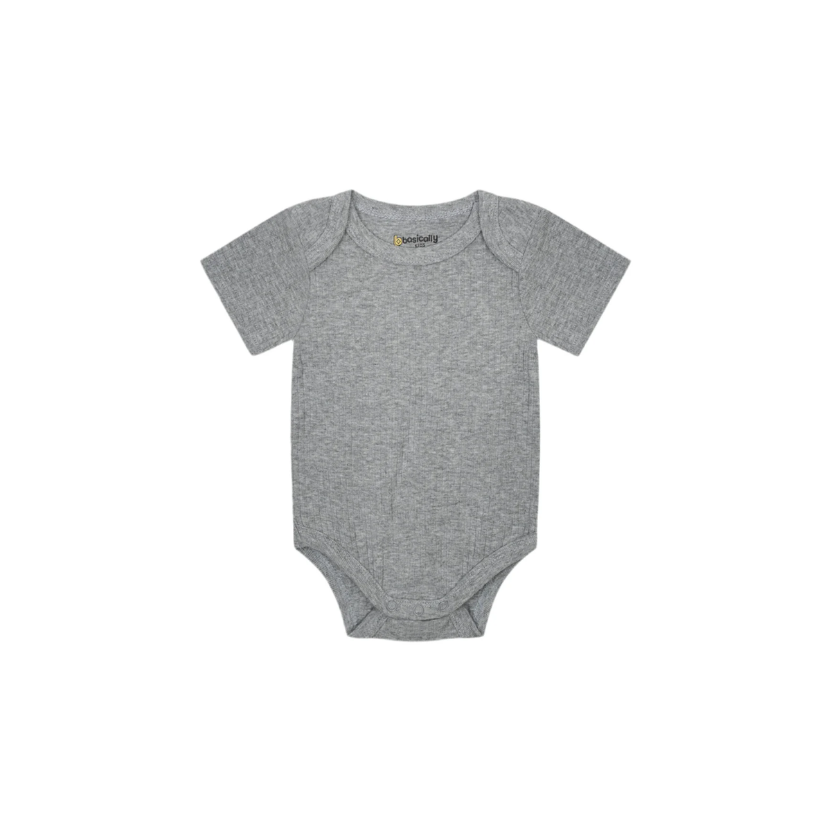 Ribbed Short Sleeve Baby Onesie