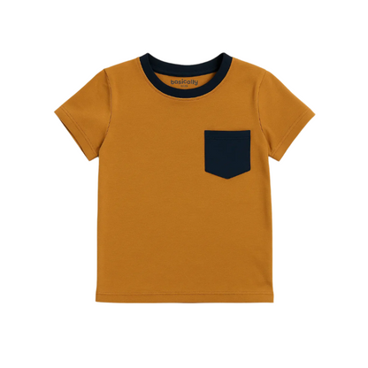 Boys Bamboo Colorblock Pocket T-shirt