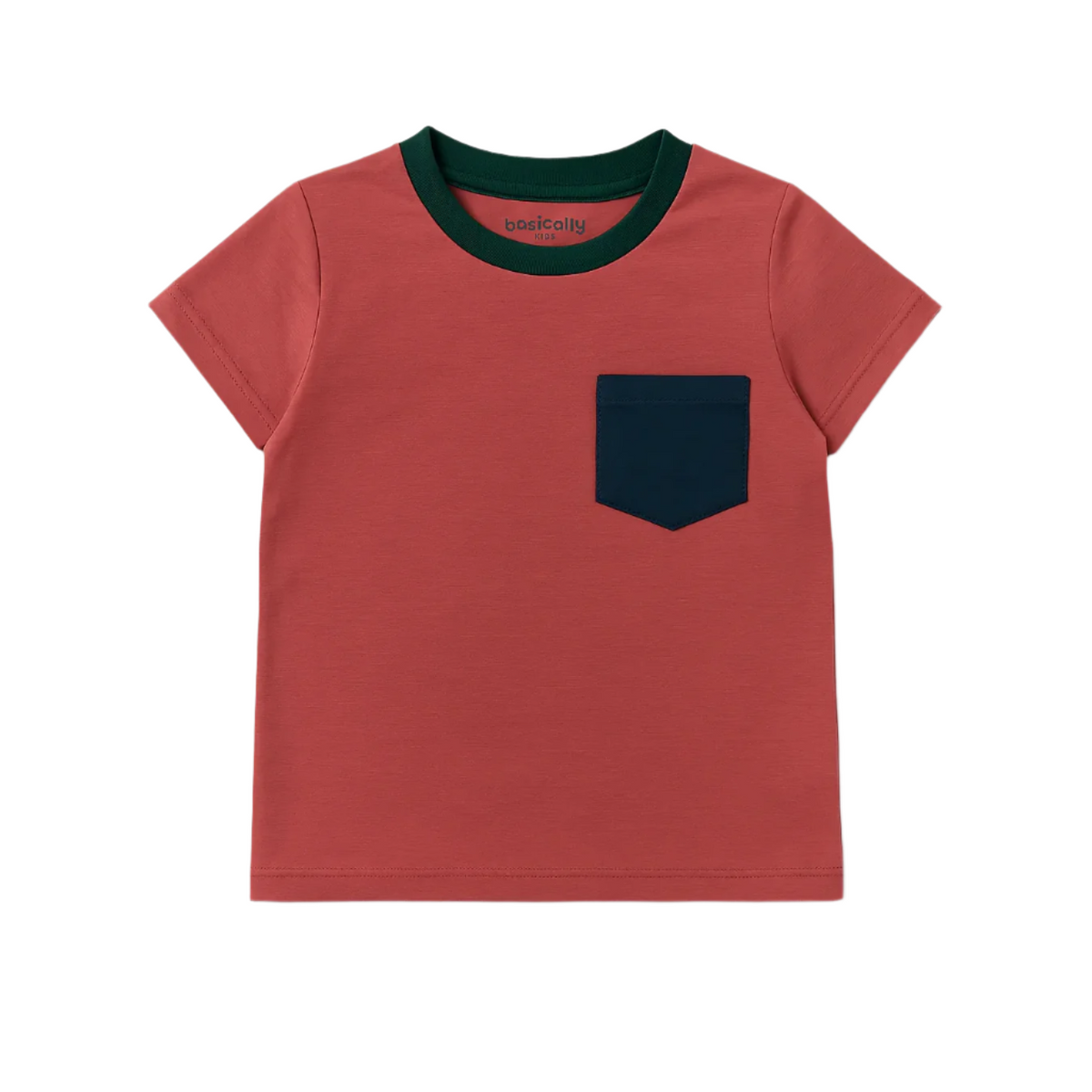 Boys Bamboo Colorblock Pocket T-shirt