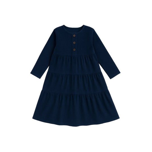 Corduroy Tiered Dress