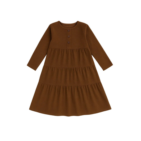 Corduroy Tiered Dress