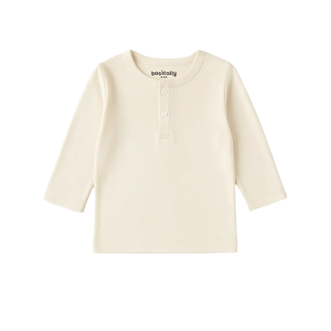 Girls 3/4 Sleeve Henley