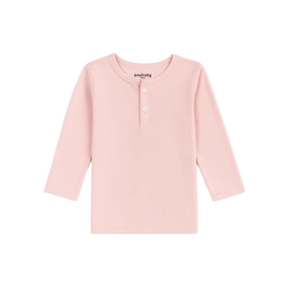 Girls 3/4 Sleeve Henley