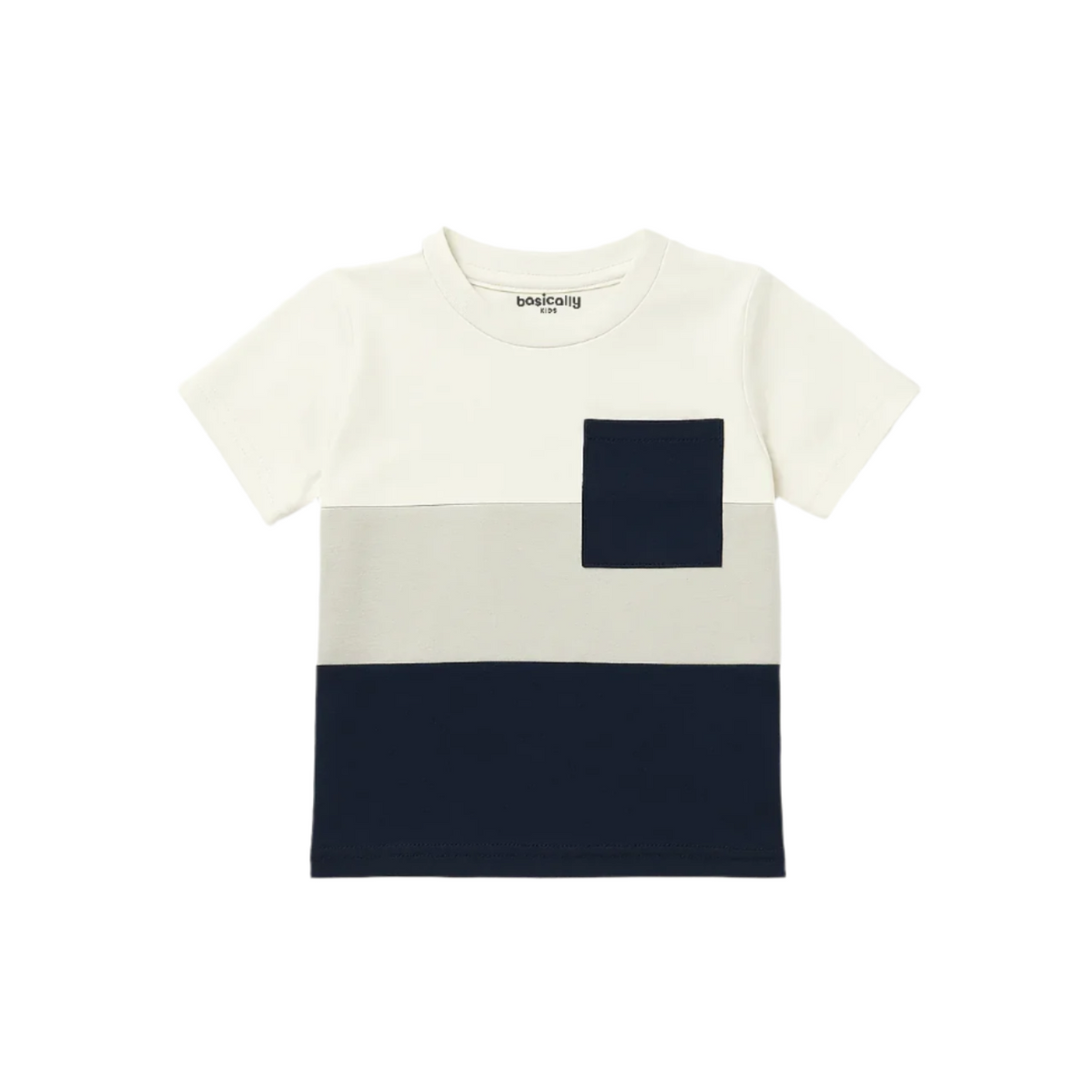 Boys Colorblock Pocket T-shirt