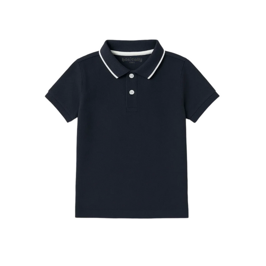 Boys Two-Tone Prep Polo
