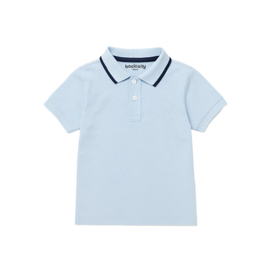Boys Two-Tone Prep Polo
