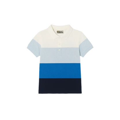 Boys Colorblock Stripe Polo