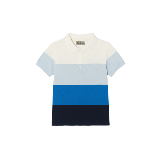 Boys Colorblock Stripe Polo