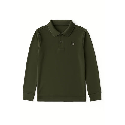 Boys Dri-Fit Performance Long Sleeve Polo