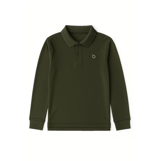 Boys Dri-Fit Performance Long Sleeve Polo