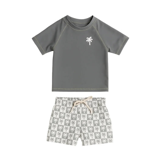 Baby Boys Rashguard & Bathing Suit Set