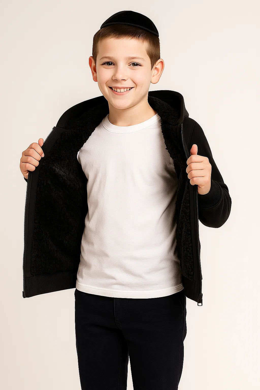 Basically Heavy Faux Fur Hoodie