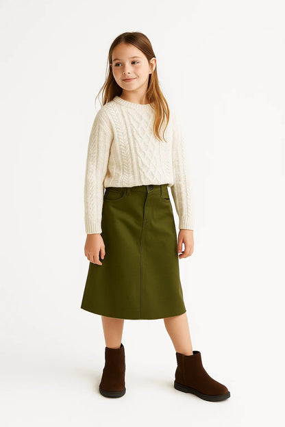 Cotton Everyday Denim Skirt